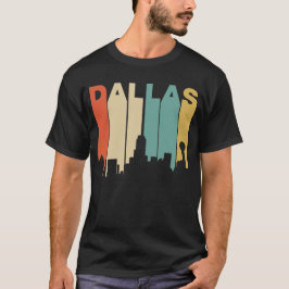 Retro 70-talstilDallas Texas horisont T-shirt