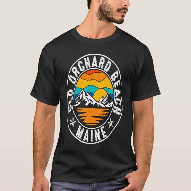 Retro 70s 80s Old Orchard Beach Maine ME T Shirt (Framsida)
