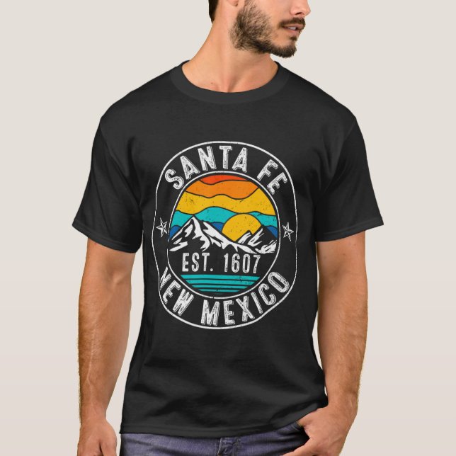 Retro 70s 80s Santa Fe New Mexico Nm  T Shirt (Framsida)