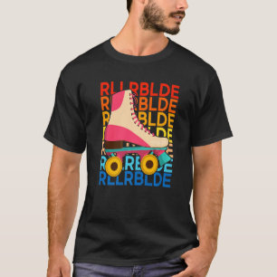 Retro 70s 80s Skater Roller Skating Skate T Shirt