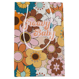 Retro 70s Daisy Groovy Baby Blommigt Vintage 60s