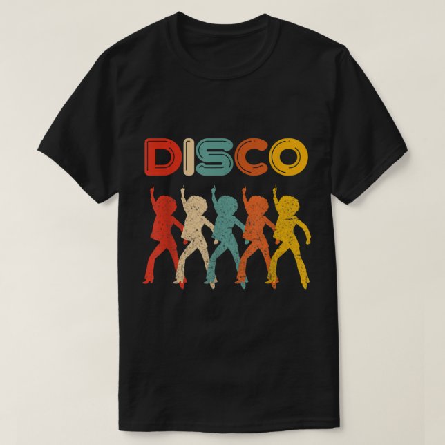 Retro 70s Disco Dancer Vintage Design T Shirt (Design framsida)