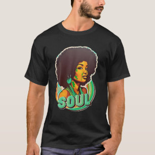 Retro 70s Funk Afro Soul Vintage stil T Shirt