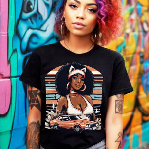 Retro 70s Girl T Shirt