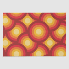 Retro 70s Groovy Circles Mönster