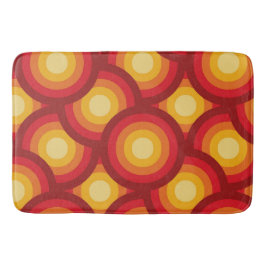 Retro 70s Groovy Geometric Overlapping Circles Badrumsmatta