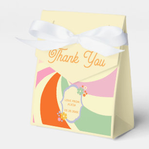 Retro 70s Groovy Wave Flower-Tack Presentaskar