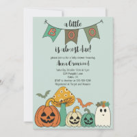 Retro 70's Halloween Baby Shower Little Boo