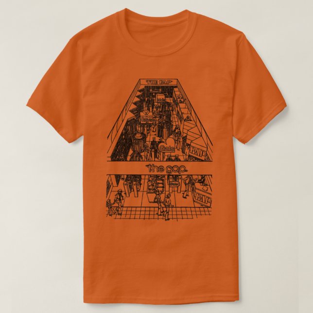 Retro 70s mellanrummet t shirt (Design framsida)