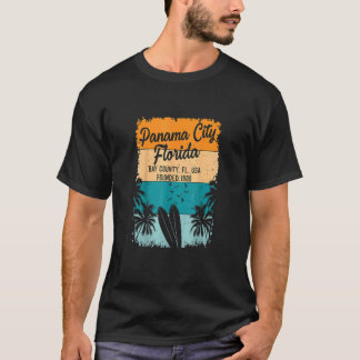 Retro 70's Panama City Beach Florida FL Souvenirs T Shirt