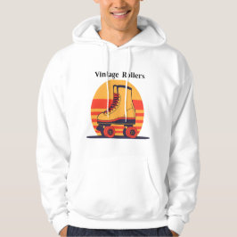 Retro 70s Roller Skate Art Hoodie