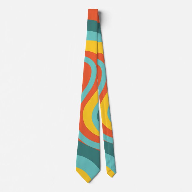 Retro 70s snurrar bakgrunden slips (Framsida)