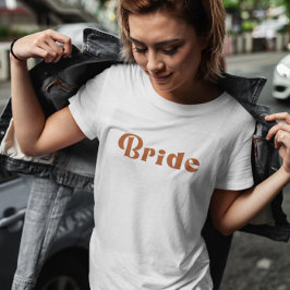 Retro 70's ThLED Terracotta Bride T-Shirt