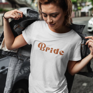 Retro 70's ThLED Terracotta Bride T-Shirt