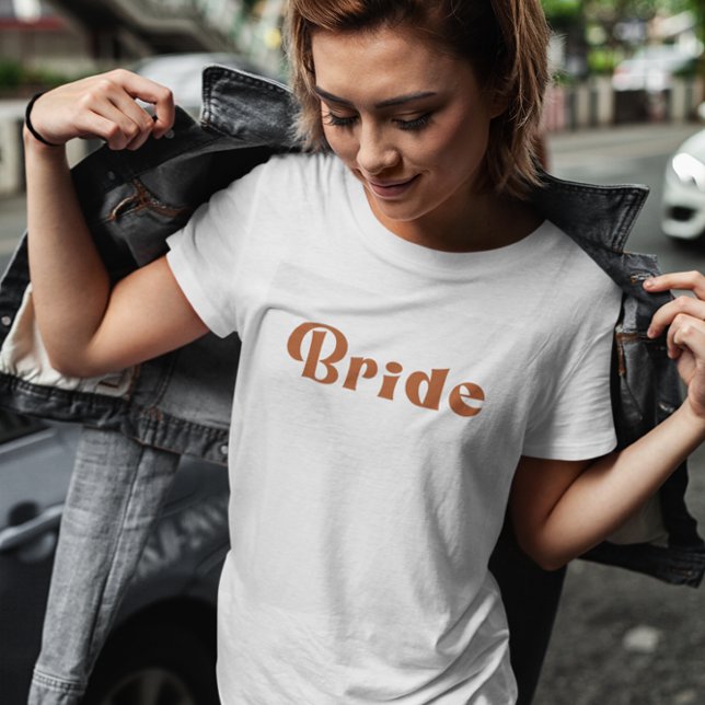 Retro 70's ThLED Terracotta Bride T-Shirt (Skapare uppladdad)