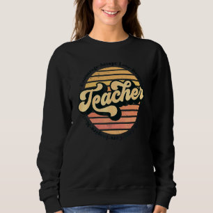 Retro 70tals lärare Uppmuntra Acceptera Kärlek Le T Shirt