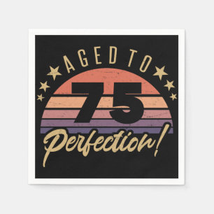 Retro 75:e Birthday Humor Pappersservett
