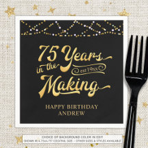 Retro 75:e födelsedag 75 år i Skapar Ljus