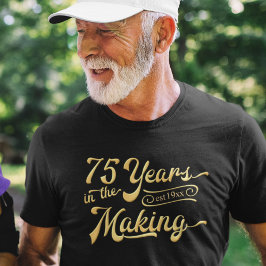 Retro 75:e födelsedag 75 år i Skapar T Shirt