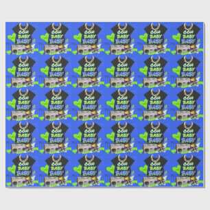 Retro 80:s/90:s Hip hop Baby Shower Presentpapper
