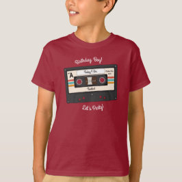 Retro 80:s 90-tums kassettbandssimulator-Födelseda T Shirt