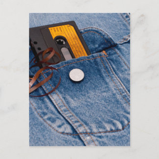 Retro 80:s design - kassettband för Audio Vykort