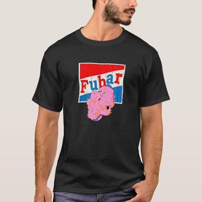 Retro 80 s Fubar Joe T Shirt (Framsida)