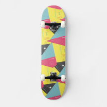 Retro 80:s Stil Theme Skateboard