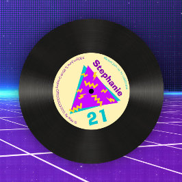 Retro 80-tal: 21:a födelsedag Party Faux-post Inbjudningar