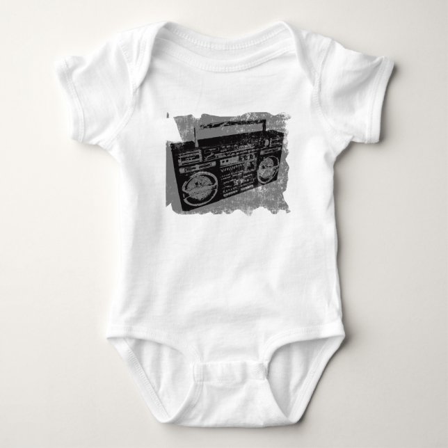 RETRO 80-TAL 90-TAL BOOM BOX TEE (Framsida)