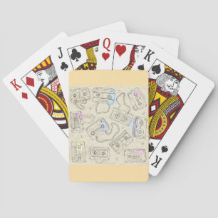 Retro 80-tal 90-tal Nostalgiskt Kassettband Mixmön Casinokort