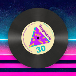 Retro 80-tal Faux-post 30års födelsedag Party Inbjudningar