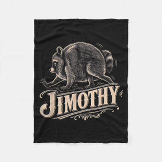 Retro 80-tal Jimothy Raccoon Art Fleecefilt