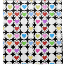 Retro 80-tal med fet geometrisk hjärtan