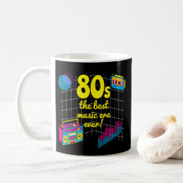 Retro 80-talet: den bästa musiktidsåldern någonsin kaffemugg