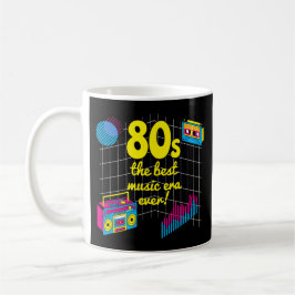 Retro 80-talet: den bästa musiktidsåldern någonsin kaffemugg