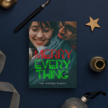 Retro 80-talet Neon Ljus Merry All Photo