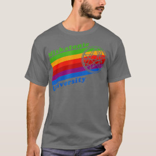 Retro-80-talet: Rainbow Miskatonic Universiteten o T Shirt