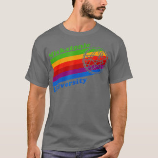 Retro-80-talet: Rainbow Miskatonic Universiteten o T Shirt