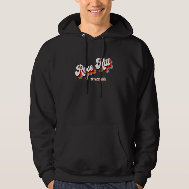 Retro 80-talet Ro Backe Virginia Va Hoodie (Framsida)