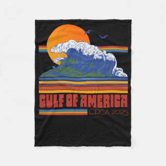 Retro 80-talet Stil Bukt of America Circa 2025 Fleecefilt