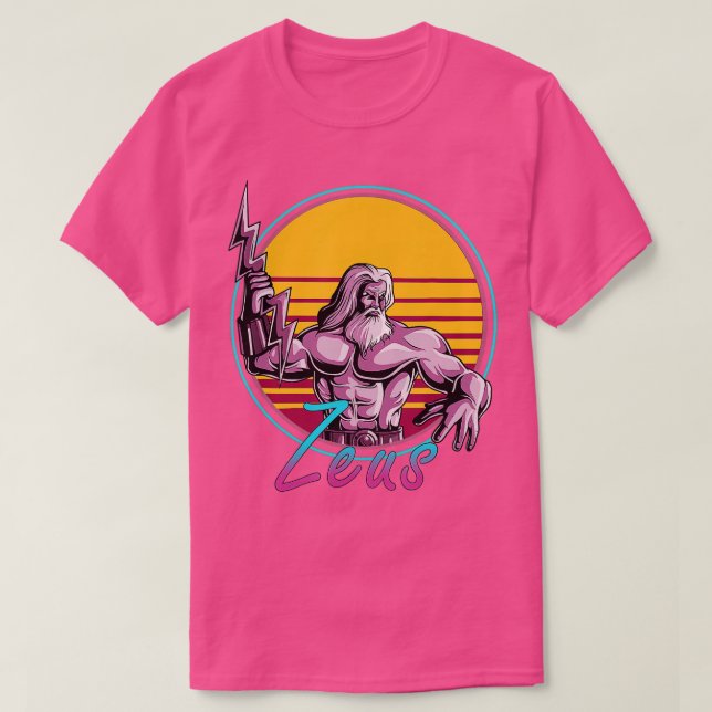 Retro 80-talet Zeus grekiska mythology God Retrowa T Shirt (Design framsida)