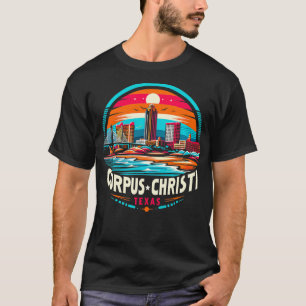 Retro 80-talets 90-tal Corpus Christi Texas Travel T Shirt