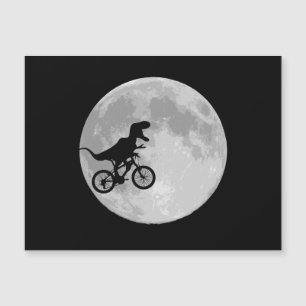 Retro 80-talets Dinosaur-cykel och Måne