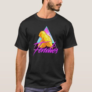 Retro-80-talets vaporwave Chicken Tendies Dank Mem T Shirt