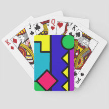 Retro 80-talfärgkvarter