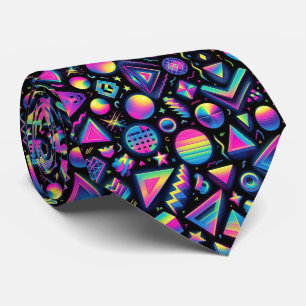 Retro 80-tals funky former neon halsduk slips