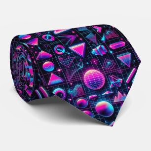 Retro 80-tals funky former neon slips