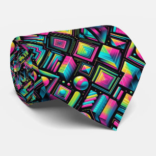 Retro 80-tals funky former neon slips halsduk