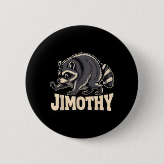 Retro 80-tals Jimothy Raccoon-design Knapp